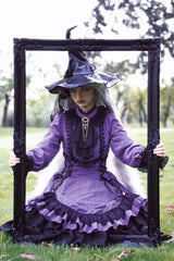 Point Manor Solid Color Stand Collar Long Sleeves Multi-layer Ruffle Gothic Lolita Dress 5 Colors - Product - 13