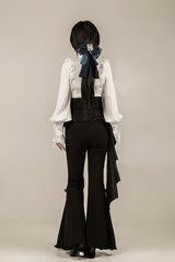 Black [Gold Hunter] Long Sleeves Pirate Style Gothic Long Pants - Product - 18