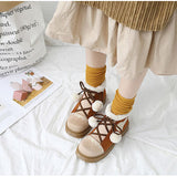 Brown Suede Sweet Lolita Short Martin Boots - Product - 4