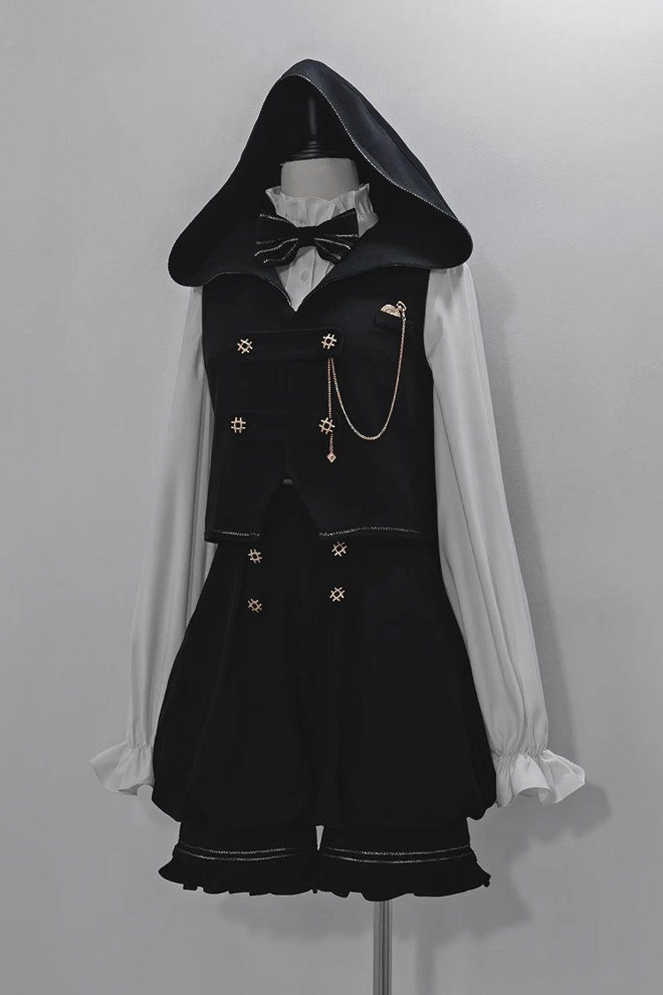 Black Anxious Rabbit Ouji Fashion Gothic Lolita Vest - Product - 6