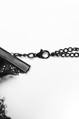 Black Cross Bead Women's Gorgeous Gothic Choker - Product - 8