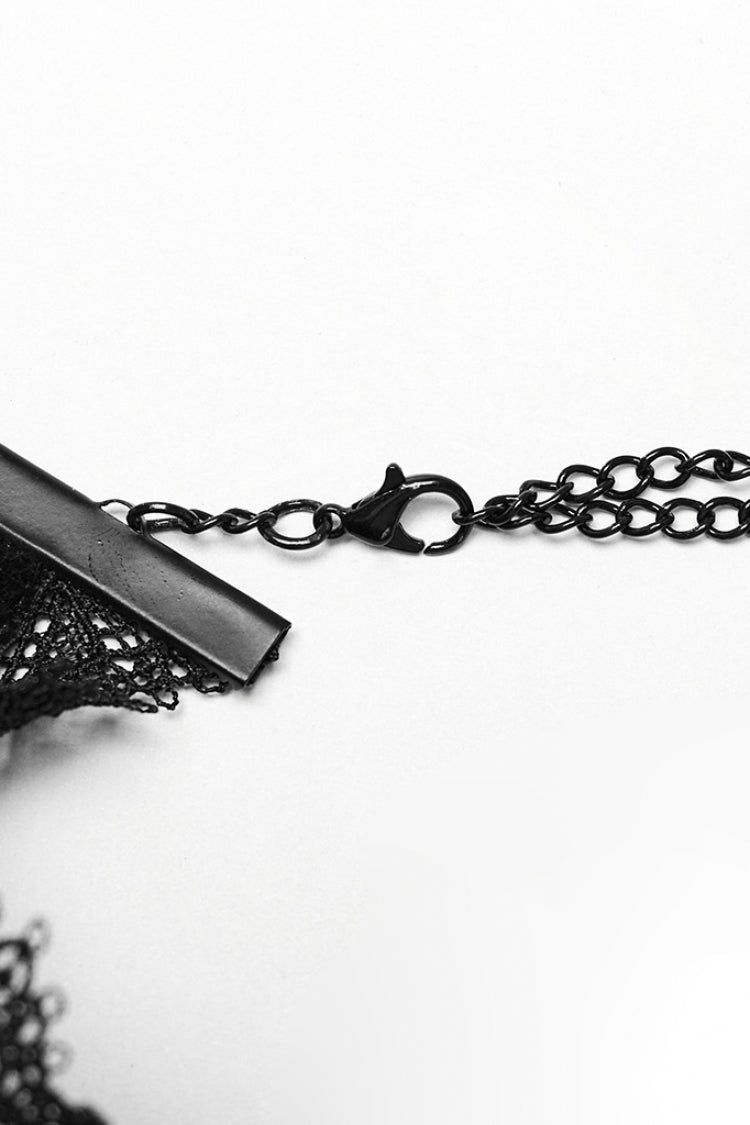 Black Cross Bead Women's Gorgeous Gothic Choker - Product - 8