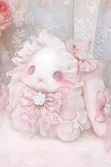 Pink Lop-Eared Rabbit Doll Bowknot Lace Sweet Lolita Bag - Product - 4