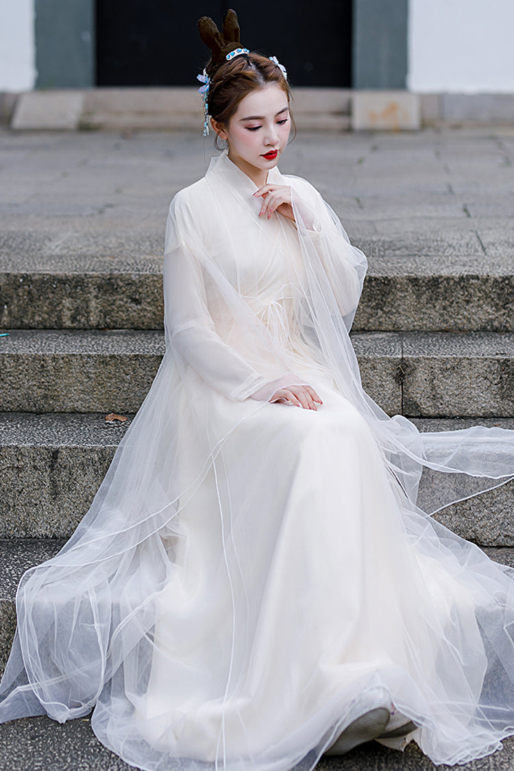 Beige New Fairy Sweet Hanfu Dress - Product - 7