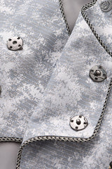 Grey [The Eternal Treasure Route] Sleeveless Vintage Elegant Prince Handsome Ouji Lolita Long Coat - Product - 7