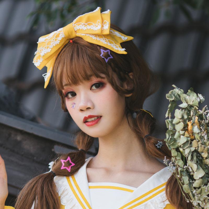 Miss Betty 5 Colors Bowknot Lolita KC Headdress - yellow - 3
