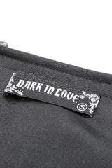 Black Ruffled Doll Collar Short Puff Sleeves Lace-Up Women's Gothic Princess Velvet Cape - Product - 18