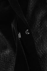 Black Hooded Hollow Womens Gothic Cloak Cape Long Coat - Product - 11