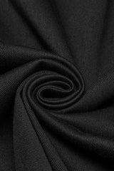 Black Long Sleeves Hooded Ripped Buckle Women's Punk Long Coat - Product - 7