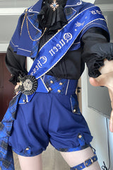 The Queen's Chess Handsome Military Prince Ouji Lolita Set 3 Colors - Blue - 12