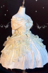 Ivory Hanayome Cardigan Elegant Princess Sweet Lolita Strapless Dress - Product - 2