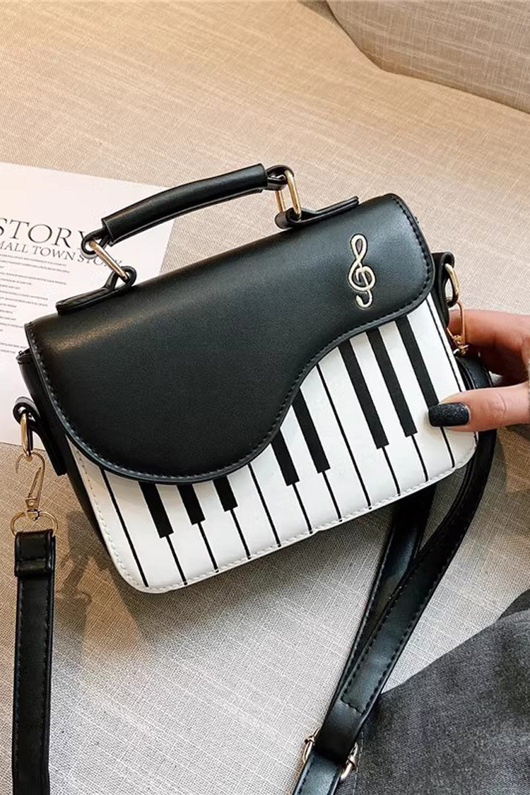 Piano Notes Embroidery Sweet Classic Lolita Shoulder Bag 3 Colors - Product - 4