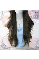 Brown Wavy Curly Sweet Lolita Long Wigs - Product - 4