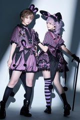 Purple Fantasy Circus Handsome Prince Ouji Fashion Lolita Set - Product - 4