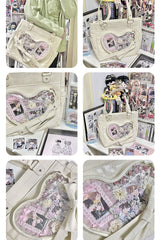 Floating Amber Transparent Love Bowknot Sweet Elegant Lolita Shoulder Bag 4 Colors - Product - 6