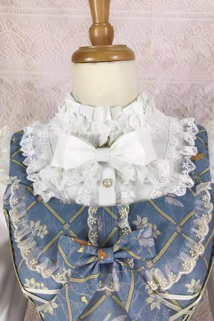 Dream Elf Print Ruffle Bowknot Sweet Lolita Jsk Dress 6 Colors - Product - 8