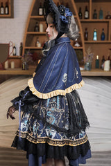 Black God's Salvation Long Sleeves Lace Ruffled Gothic Lolita OP Dress - Product - 6