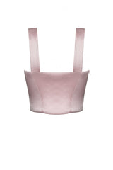 Pink Ruffled Love Heart Lace-Up Women's Lolita Princess Bustier - Product - 15