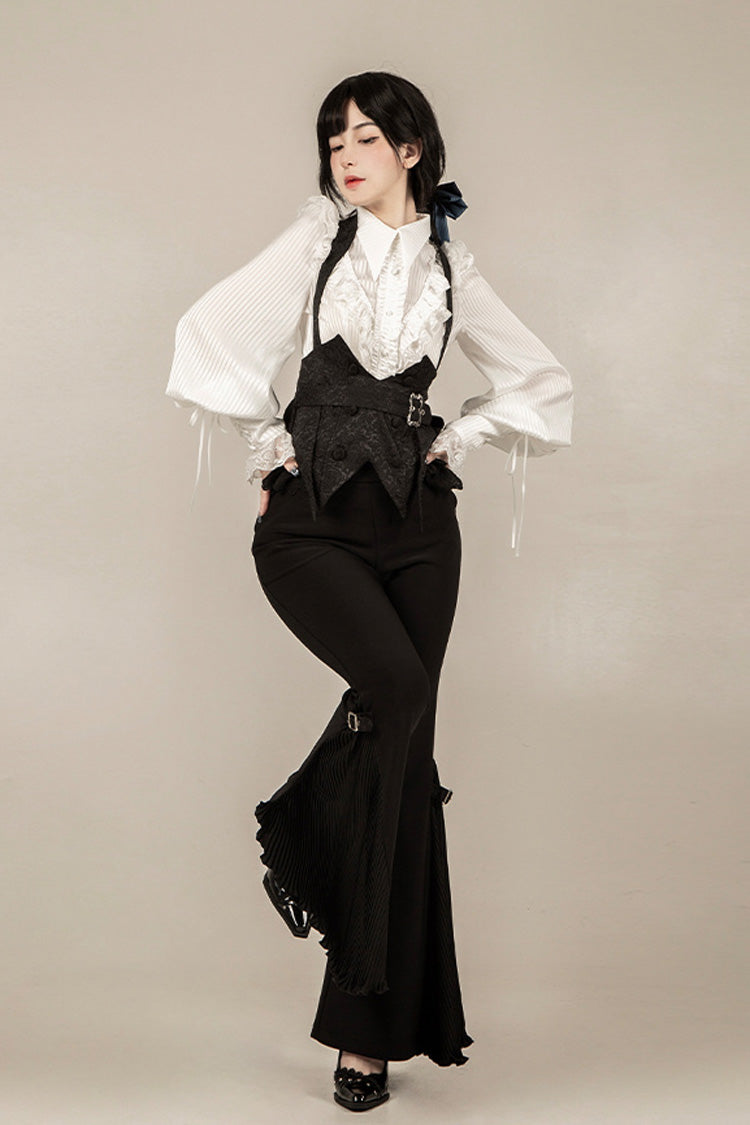 Black [Gold Hunter] Long Sleeves Pirate Style Gothic Long Pants - Product - 17