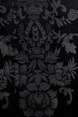 Black Retro Jacquard Front Woven Strap Metal Button Men's Gothic Vest - Product - 12