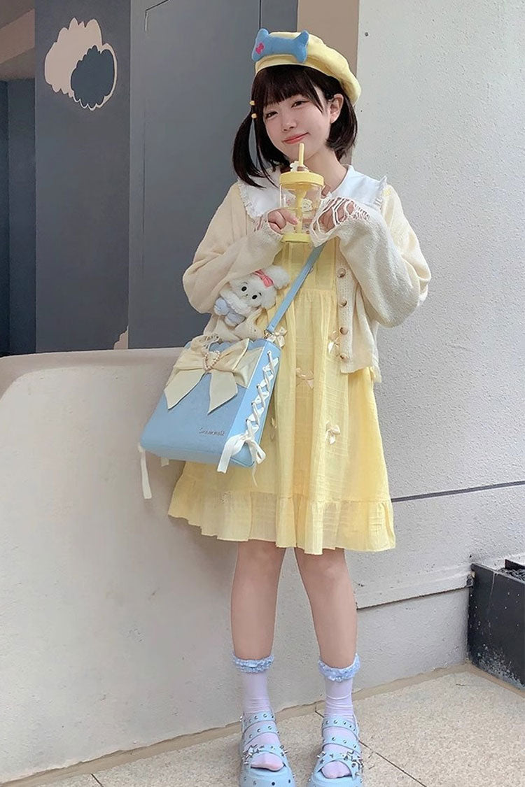 Bowknot Pearl Sweet Lolita Shoulder Bag 4 Colors - Product - 12