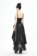 Black Gothic Tube Top Layered Womens Dress - Product - 5