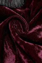 Red Sleeveless Ruffle Stitching Lace Women's Gothic Cape - Product - 7
