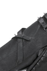 Black Asymmetric Studded Women's Punk Pants - Product - 17