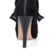 Elegant Pure Color Bowknot Round-toe Sweet Lolita High Heel Shoes - Product - 9
