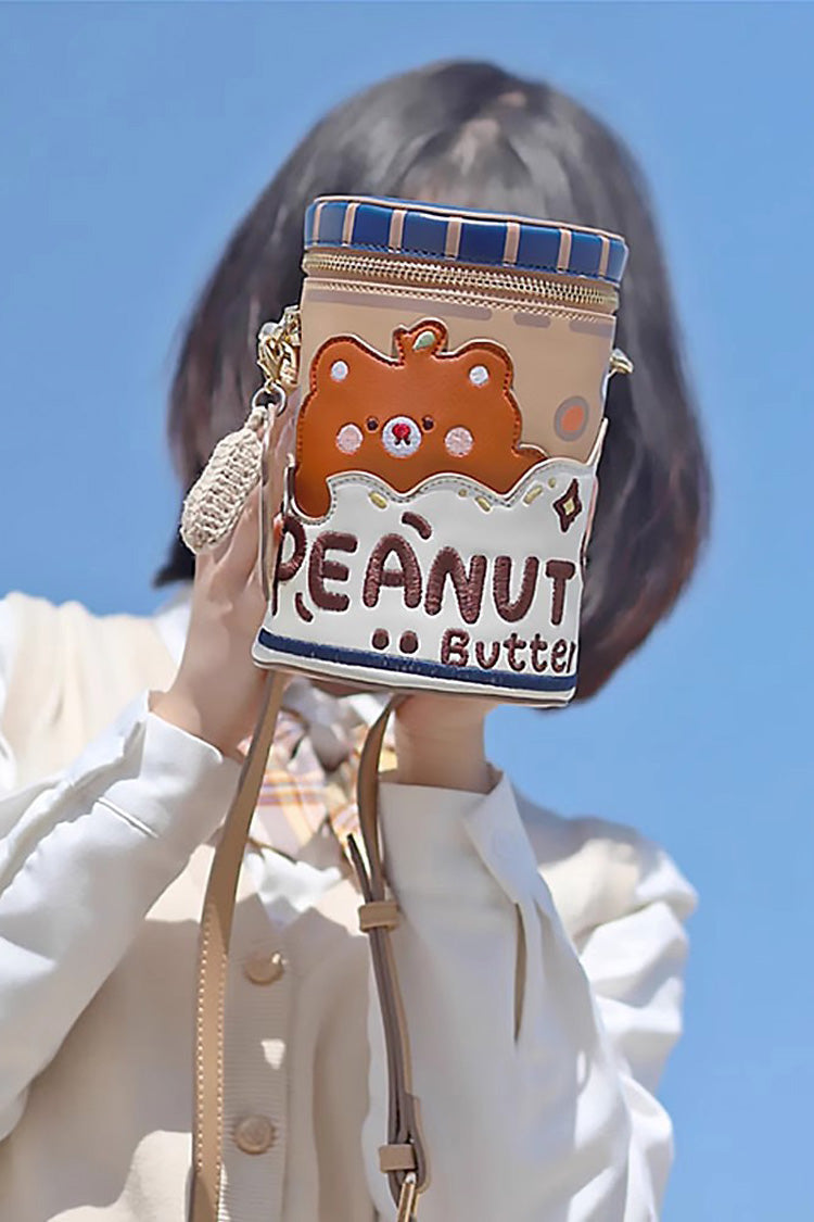 Multi-Color Embroidery Roaring Peanut Butter Sweet Lolita Bucket Bag - Product - 3