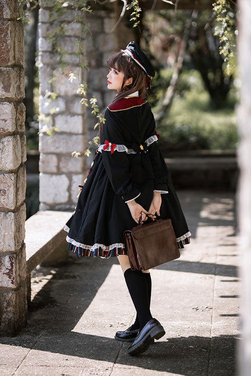 Magic Academy Witch Alchemy Long Sleeves Gothic Lolita OP Dress 4 Colors - Product - 6