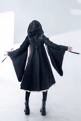 Black Unmarked Blade Ruffle Gothic Handsome Ouji Lolita Jsk Dress - Product - 12