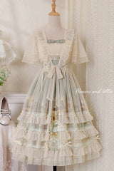 Multi-Color Sleeveless Sunflower Print Elegant and Sweet Lolita Jsk Dress - Product - 7