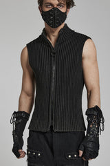 Rivets Print Lace-Up Men's Steampunk Gloves 2 Colors - Product - 3
