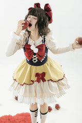 Hair Ball Tie Long Puff Sleeves Sweet Lolita Blouse 4 Colors - Product - 6