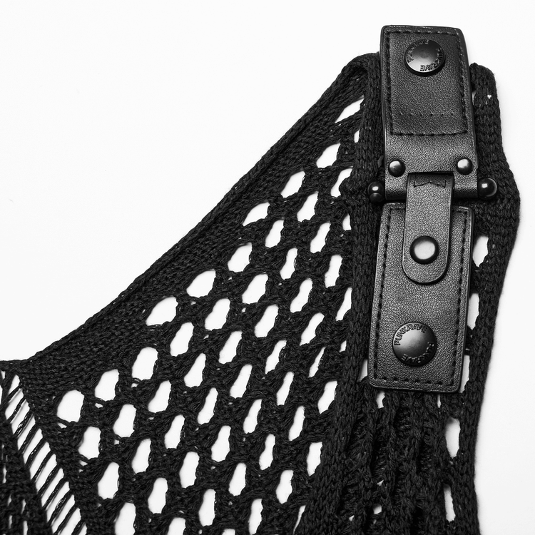 Edgy Knit Techwear V-Neck Slit Dress for Women - image 8