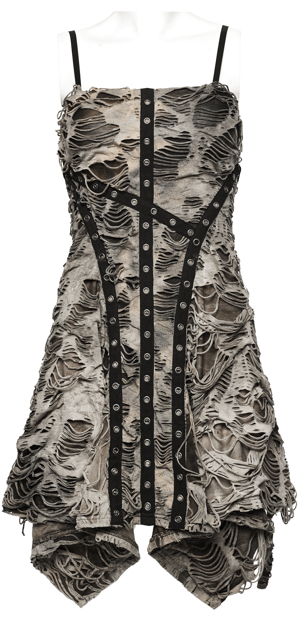 Edgy Tie-Dye Knit Slip Dress With Adjustable Straps - image 4