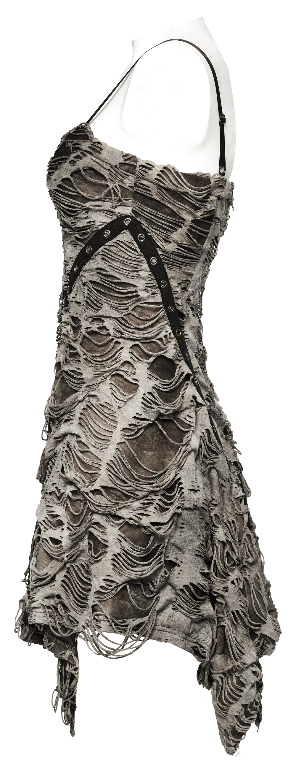 Edgy Tie-Dye Knit Slip Dress With Adjustable Straps - image 5