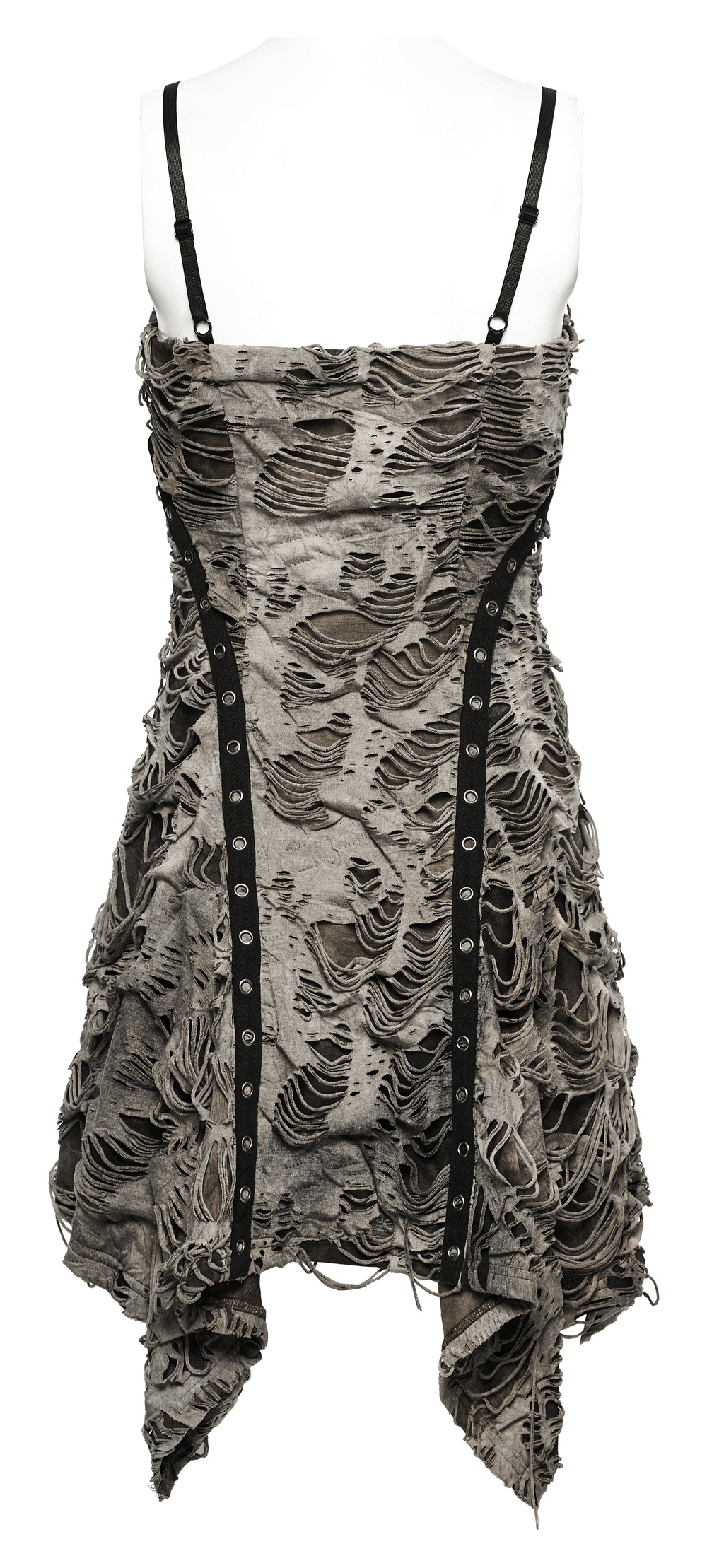 Edgy Tie-Dye Knit Slip Dress With Adjustable Straps - image 6