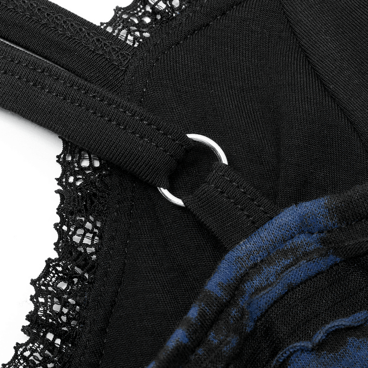 Edgy Women's Sequin Mini Dress with Lace Detail - image 8