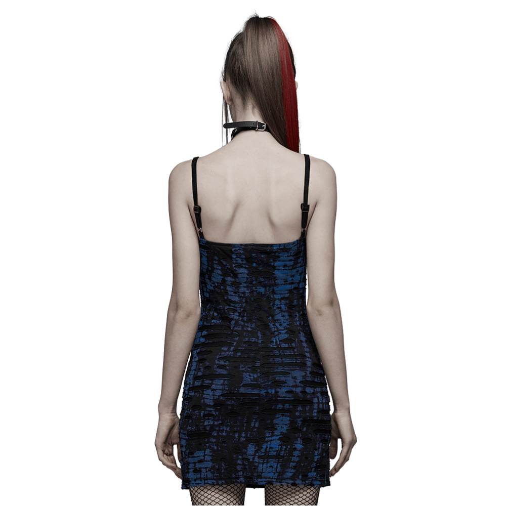 Edgy Women's Sequin Mini Dress with Lace Detail - image 2
