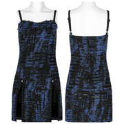 Edgy Women's Sequin Mini Dress with Lace Detail - image 3