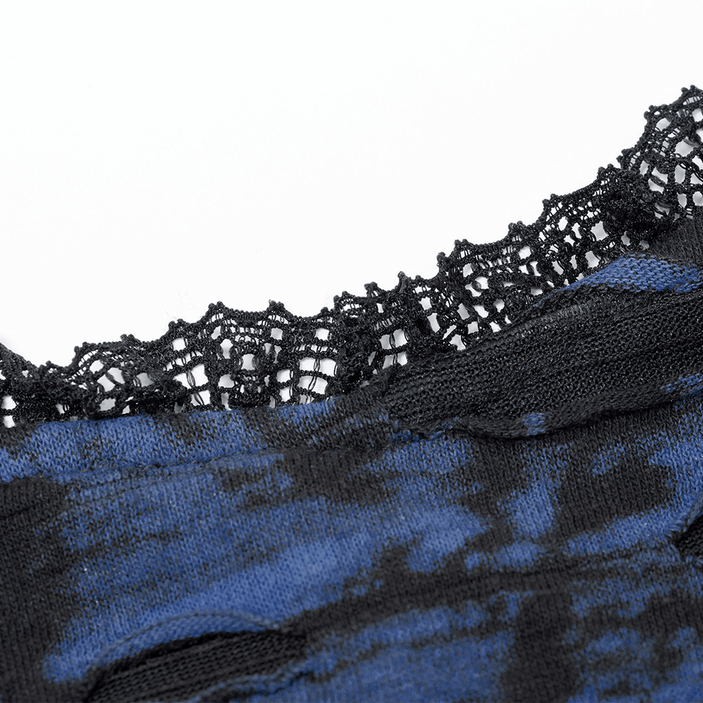 Edgy Women's Sequin Mini Dress with Lace Detail - image 10