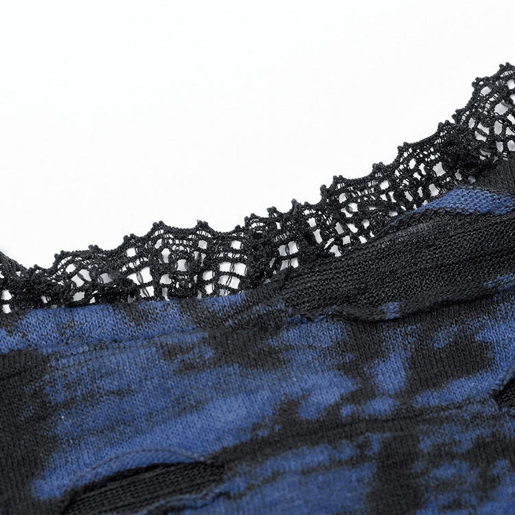Edgy Women's Sequin Mini Dress with Lace Detail - image 10