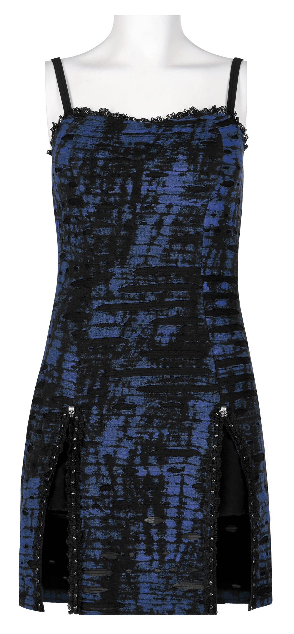 Edgy Women's Sequin Mini Dress with Lace Detail - image 4