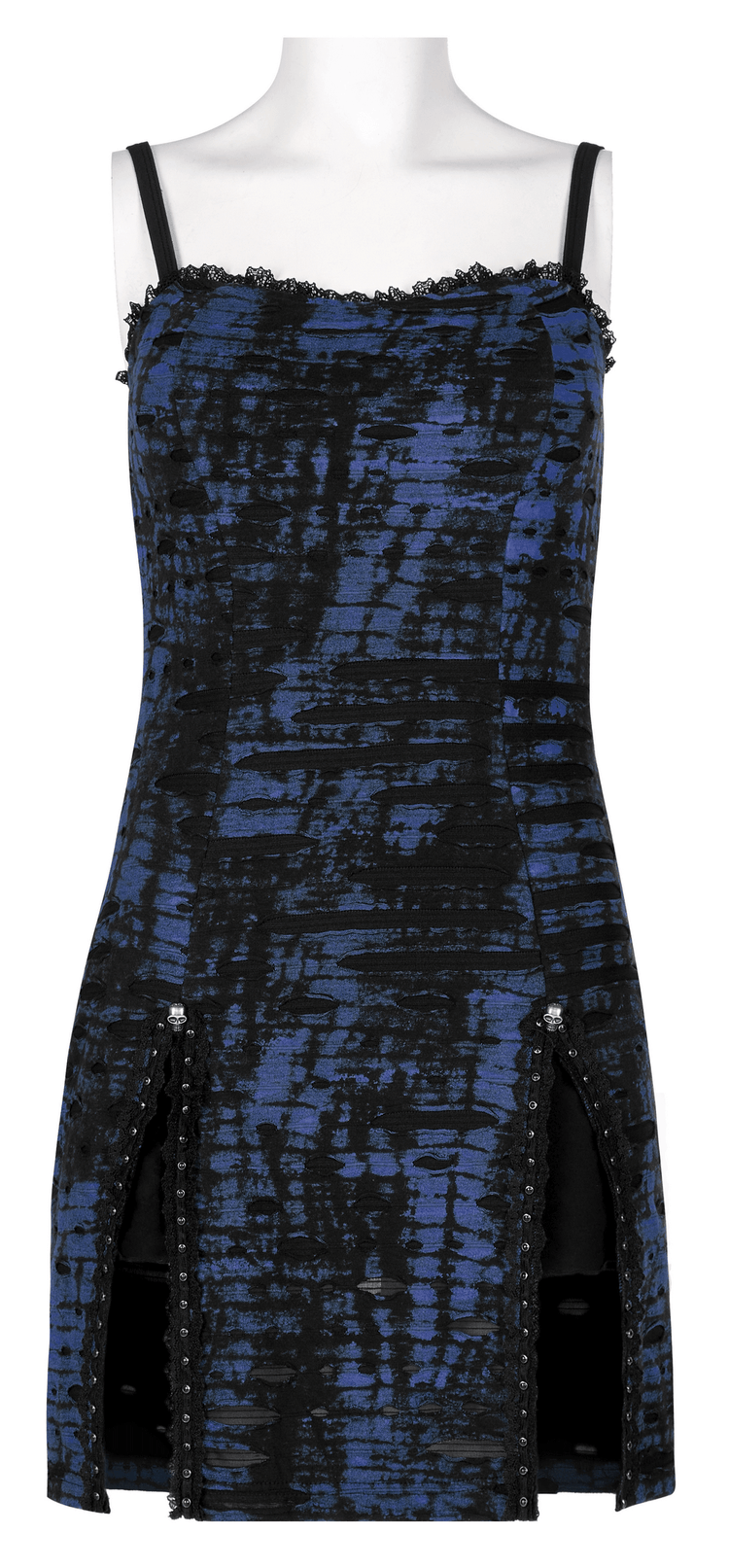 Edgy Women's Sequin Mini Dress with Lace Detail - image 4