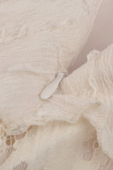 Beige Irregular Multi-Layered Ruffled Lace Women's Steampunk Vintage Dress - Product - 19