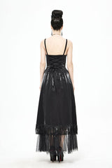 Black Gothic Tube Top Layered Womens Dress - Product - 6