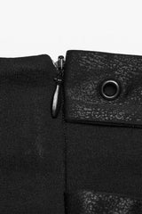 Black Flowing Tassel Women's Punk Skirt - Product - 8