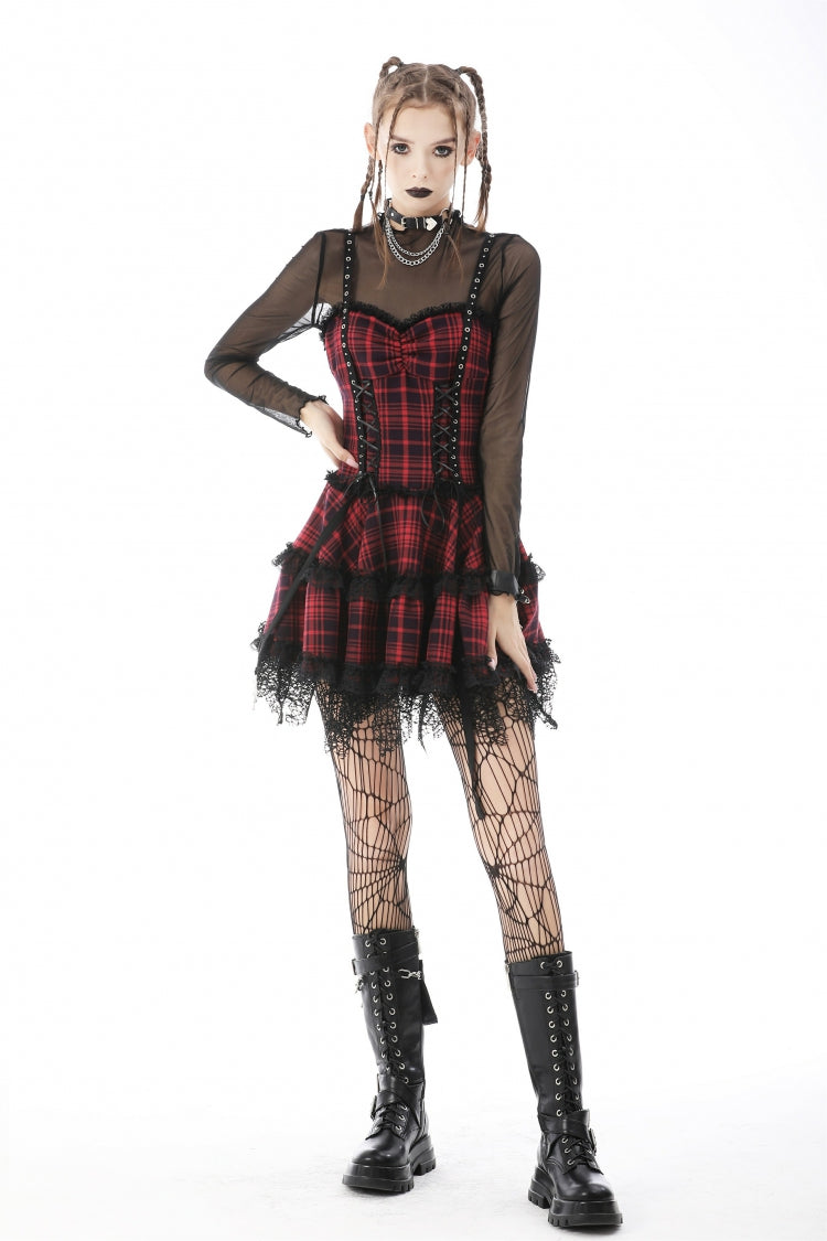 Black Long Sleeves Irregular Sheer Mesh Women's Daily Gothic Top - Product - 6